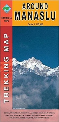 Around Manaslu trekking map - 9789993366584