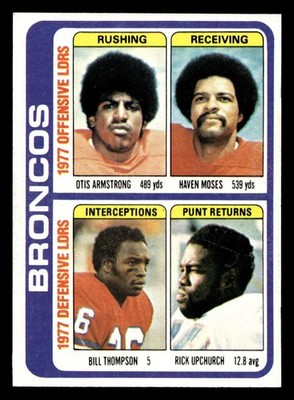 1978 Topps #508 Otis Armstrong/Haven Moses/Bill Thompson/Rick Upchurc ID: 506247