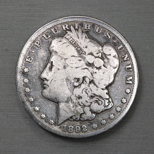 1892-CC Morgan Silver Dollar 1892 CC Carson City Mint $1 USA Coin