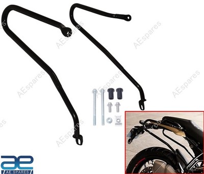 Black Soft Pannier Rail Set Fits For Royal Enfield Guerrilla 450 KXA00478 AEs
