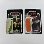 Vintage Kenner Star Wars ROTJ Princess Leia Boushh and Endor Card Backs 65A 77B