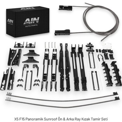 For BMW X5 F15 Panoramic Sunroof Front & Rear Rail Slider Repair Kit