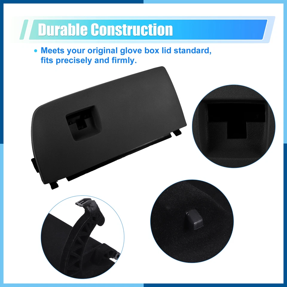 Cubierta de tapa de puerta de guantera de tablero de coche 1 pieza para BMW X3 F25 2011-2017 51166839000 negro Foto 4 de 4