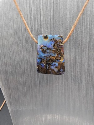 Boulder Opal,Edelstein Anhänger 30x20x8mm,11Gramm.