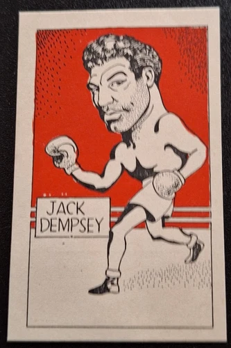 RARE 1949 D CUMMINGS & SON- FAMOUS FIGHTERS  JACK DEMPSEY  SWOP CARD - EX