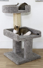 PRESTIGE CARPETED CAT PERCH FOR BIG CATS-FREE SHIPPING IN THE UNITED STATES