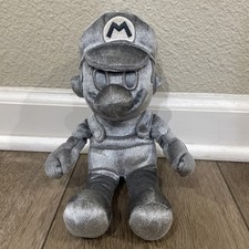 Plush Nintendo Silver Super Mario Stuffed Figure 2020 - 10" Tall