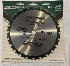 MASTERFORCE 8-1/4" Circular Saw Blade 24 Teeth Carbide Tipped  5/8” Hole