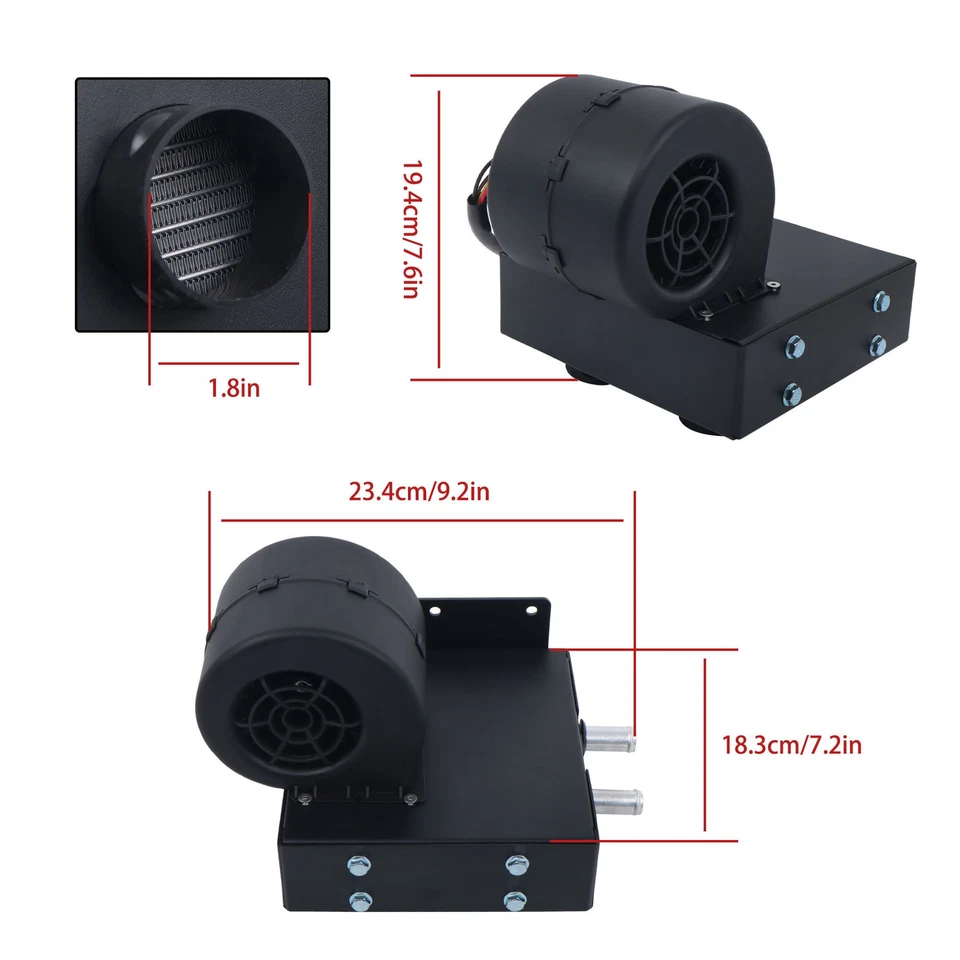 Kit de calefacción de cabina con descongelación para Polaris Ranger 570 2014-2020 tamaño mediano Foto 2 de 4