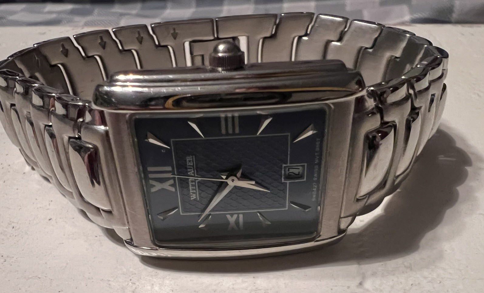 Wittnauer Women's Rectangular Dial Face Wristwatc… - image 5