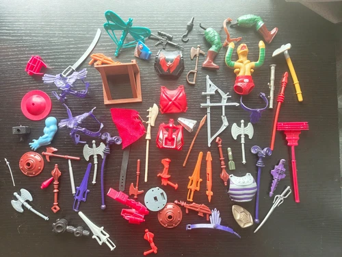 LOT Masters of the Universe Vintage 1980s WEAPONS ACCESSORIES MOTU 5.5" He-Man