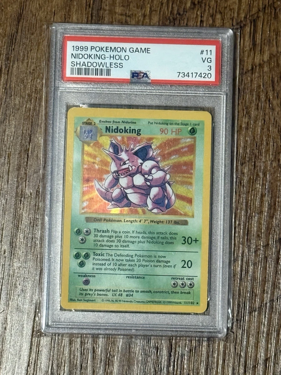 Pokémon TCG Base Set Grade 3 English Collectible Individual Card Games for  sale