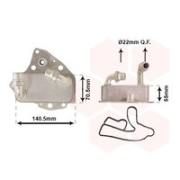 VAN Wezel ÖLkÜHler MotorÖL KÜHler Passend FüR Alfa Romeo 159 Brera Spider Fiat