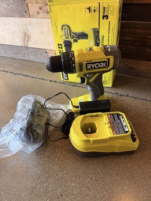 Ryobi PCL206 18V ONE+ 1/2  Drill Driver Kit   New Open Box w/ Battery & Charger