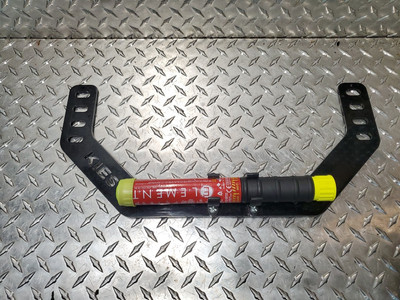 Kies Motorsports BMW/MINI Element Fire Extinguisher Seat Mount Gloss Black Alumi