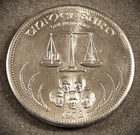1972 UNIVERSARO WORLD TRADE 1 OUNCE .999 FINE SILVER ROUND   (7656)