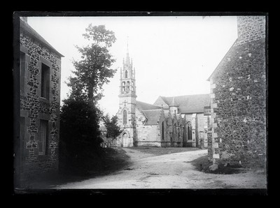 T118 ND des Hofes. Lantic, Frankreich, 1898. Foto Negativ Glas