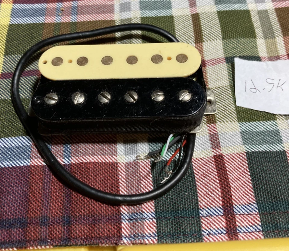 Звукосниматель бридж для электрогитары хамбакер Zebra PRS (G&B), SE, черный и кремовый - Изображение 2 из 3