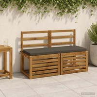 Bankkissen Soest 100 % Polyester Anthrazit 100 X 40 X 5 Cm