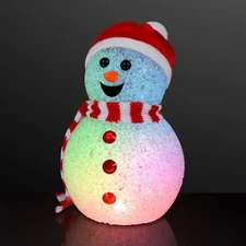 FlashingBlinkyLights Color Changing LED Snowman Light Up Decoration Lighted C...