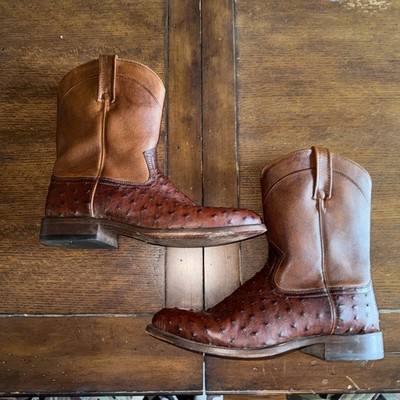 Cody James Black 1978 Men's Carmen Exotic Full-Quill Ostrich Roper Boots