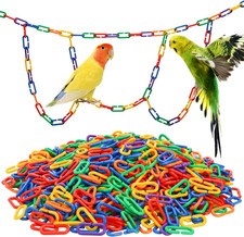 1000 Pieces Plastic C-Clip Hooks Chain Links, Interchangeable Rainbow C-Links Ki