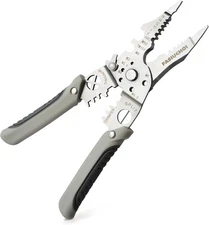 Multi-function Wire Stripper Tool Electrical, 9-in-1 Cutter & Grey 