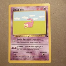 1999 Pokemon Fossil - SLOWPOKE - 55/62 - Common - LP/Excellent. 0173 on eBay