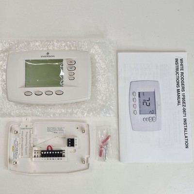  ️ Emerson Easy Reader 7-Day Programmable Thermostat White Large Display   TEST