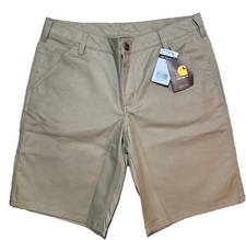 Carhartt Rugged Pro Loose Fit Dark Khaki Women  s Jean Size 10 Short NWT New