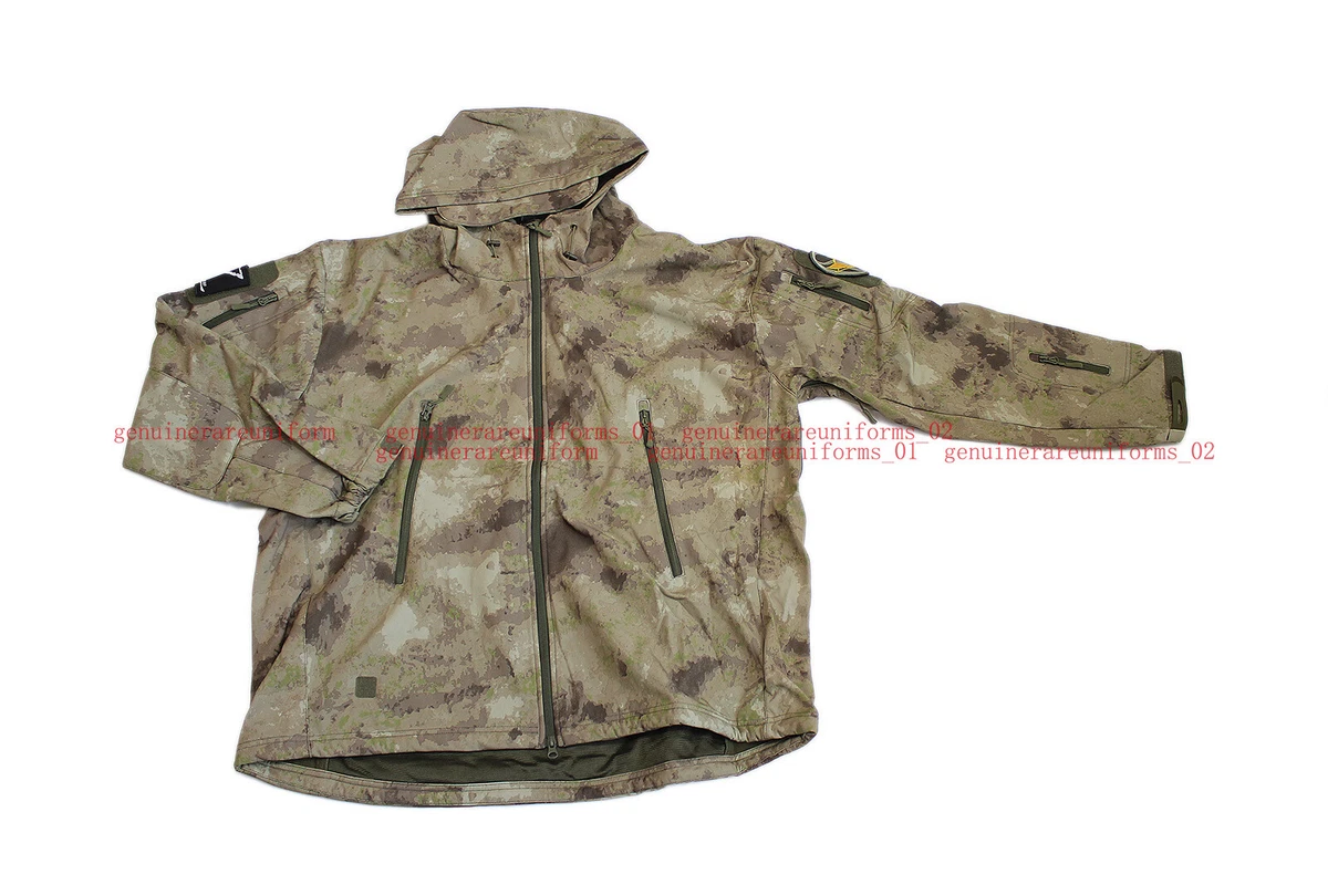 Rare Russian National Guard ATACS Camo SoftShell Jacket Patches