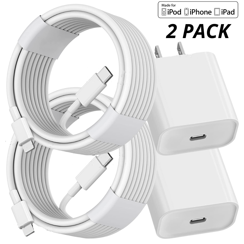 Fast Charger PD Type C Cable For iPhone 14 13 12 11 8 XR 20W USB-C Power Adapter