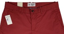 Men's PENGUIN Red Chino Twill Pants 38x32 NWT NEW Slim Fit Cotton Stretch WoW 