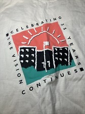 Vintage The Vision Continues Graphic Short Sleeve T Shirt Size XL Made In USA