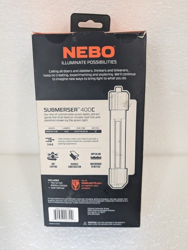 Nebo 400 Lumens Submersible Green Light Fishing Submerser 400C - Picture 2 of 6
