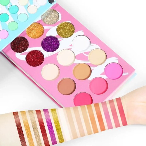 121 Color Minerals Glitter Eyeshadow Blush Lipstick Contour Powder Eyes Palette - Picture 5 of 8
