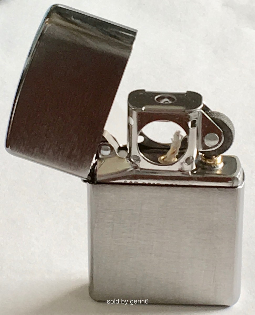Zippo Windproof Brushed Chrome Lighter With Pipe Insert, # 200