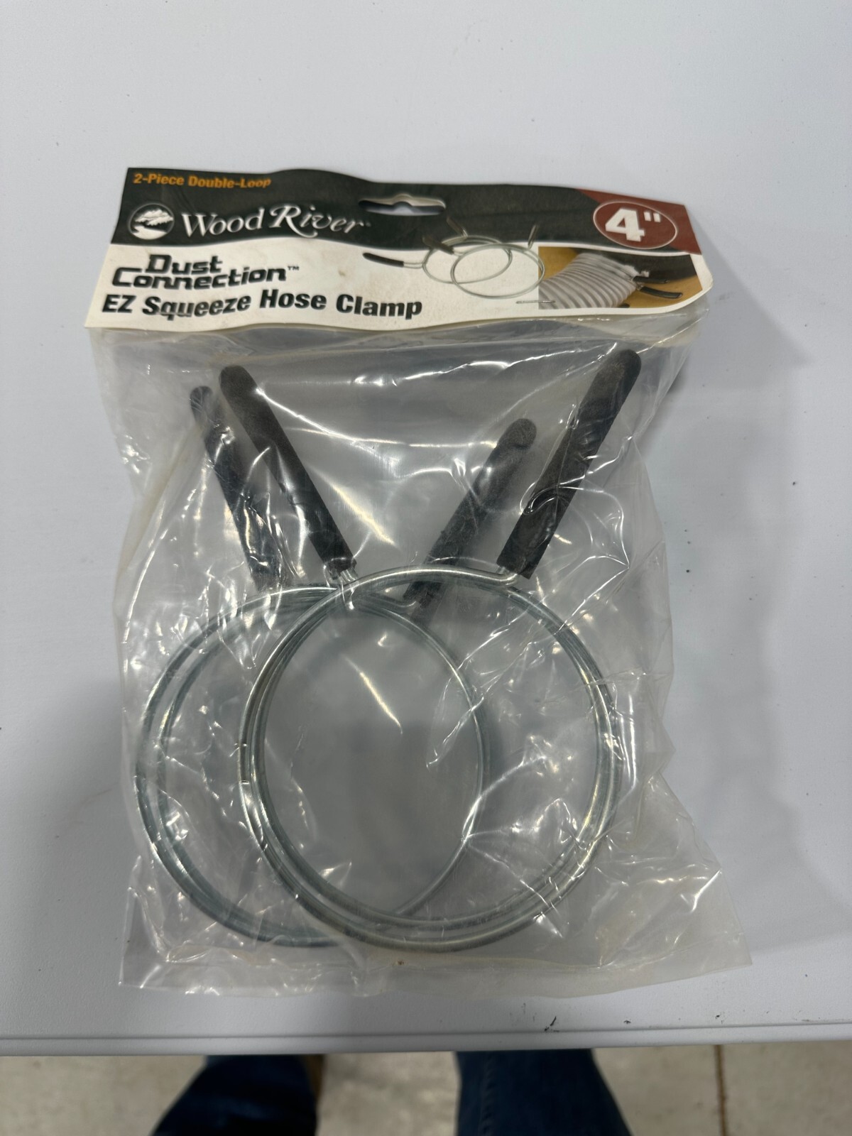 WoodRiver DoubleLoop 4" EZSqueeze Hose Clamps 2Piece eBay