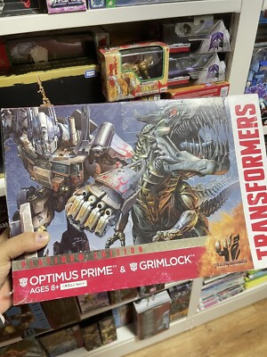 Transformers Age of Extinction AOE Platinum Edition Set Optimus Prime & Grimlock