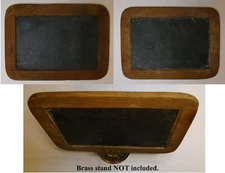 Vintage "Old School" handheld "Tablet-like" wood framed double-sided Chalkboard.