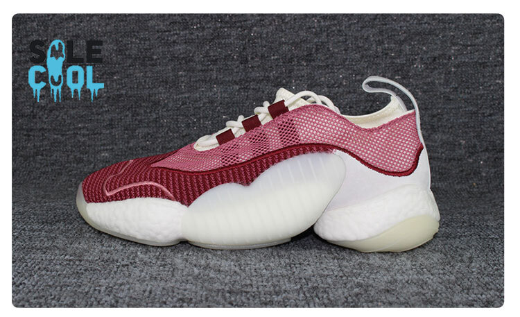Adidas Crazy BYW II Men's Red Mesh Boost Low Trace Sneaker Shoes