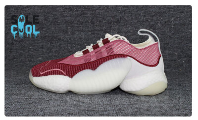 Adidas Crazy BYW II Men's Red Mesh Boost Low Trace Sneaker Shoes