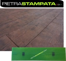Molde para sello vertical de hormigón de parquet de madera falsa impreso en yeso