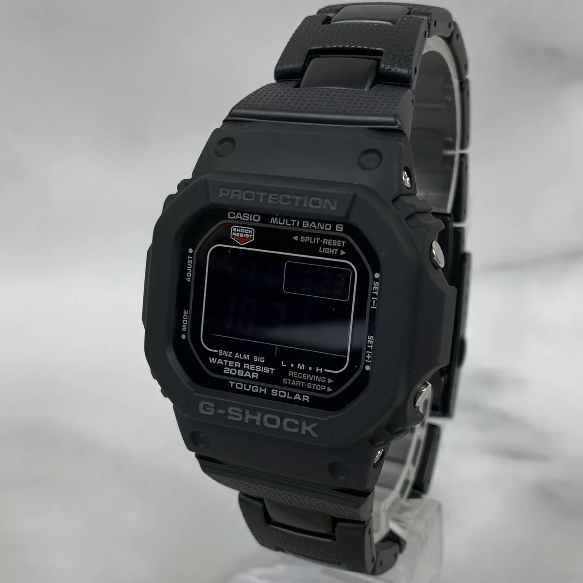 CASIO G Shock GW MUBCJF Solar Radio Black Color Metal Band Mens Watch  New