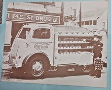 CAMION Coca Cola Bottling Co années 30-40 BLANC livraison photo 11" X 14" CARDSTOCK
