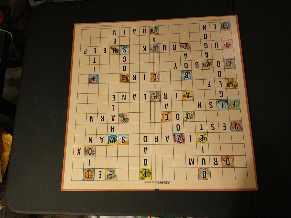 Scrabble for Juniors Vintage  - Selchow & Righter - 1964 - Edition 2. - Image 4 of 4