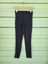 ZARA Black Zara WIDE WAIST LEGGINGS MIDLE Elastic Waist Size S #O2993B