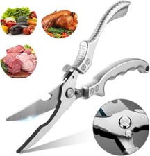 Geflügelschere Küchenschere Edelstahl Haushaltsschere mit Sicherheitsschloss