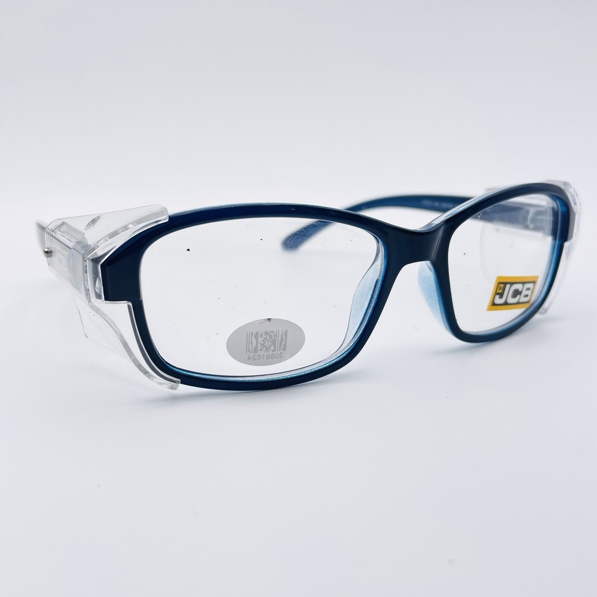 JCB savety glasses BLUE RECTANGLE glasses frame MOD: 4CX 30881624