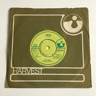 Roy Wood - Forever 7'' Vinyl Record - HAR 5078 VG+/EX